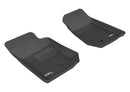 3D MAXpider 2007-2013 Jeep Wrangler JK Unlimited Kagu 1st & 2nd Row Floormats - Black