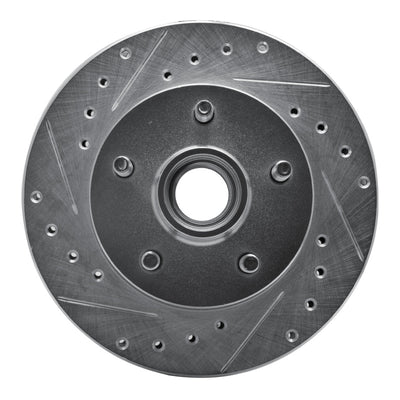 R1 95-97 Ford Ranger (USA/Canada) Front Left Drilled & Slotted Silver Brake Rotor
