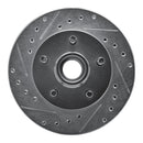 R1 95-97 Ford Ranger (USA/Canada) Front Left Drilled & Slotted Silver Brake Rotor