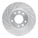 R1 93-95 Mazda RX-7 Front & Rear Drilled & Slotted Silver Brake Rotor Set