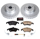 Power Stop 12-15 Mercedes-Benz C250 Front & Rear Z23 Evolution Sport Coated Brake Kit