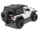 Bestop 10-18 Jeep Wrangler JK 2-Door Replace A-Top (Prem Blk Twill Tinted Windows No Door Skins )