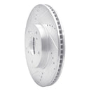 R1 16-26 Honda Accord Front Drill & Slot Silver Rotors