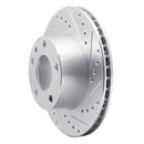 R1 76-82 BMW 530I Front Right Drilled & Slotted Silver Brake Rotor