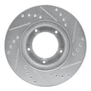 R1 89-08 Toyota Hilux Front Drilled & Slotted Silver Brake Rotor Set