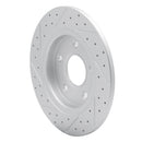 R1 08-16 Chrysler Town & Country Rear Right Drilled & Slotted Geo-Carbon Rotor