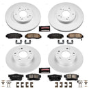 Power Stop 03-07 Honda Accord Front & Rear Z17 Evolution Geomet Coated Brake Kit