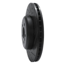 R1 17-25 BMW 330I Front Right Drilled & Slotted Black Brake Rotor