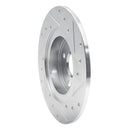 R1 87-89 Toyota MR2 Rear Left Drilled & Slotted Silver Brake Rotor