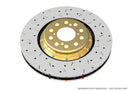 DBA 2010+ Camaro V8 SS Front Drilled & Slotted 5000 Series 2 Piece Rotor Assembled w/ Gold Hat
