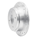 R1 90-92 Infiniti M30 Rear Right Drilled & Slotted Silver Brake Rotor