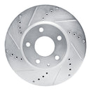 R1 13-19 Mazda CX-5 Front Drilled & Slotted Silver Brake Rotor Set