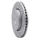 R1 11-22 Dodge Durango Front Right Drilled & Slotted Geo-Carbon Rotor