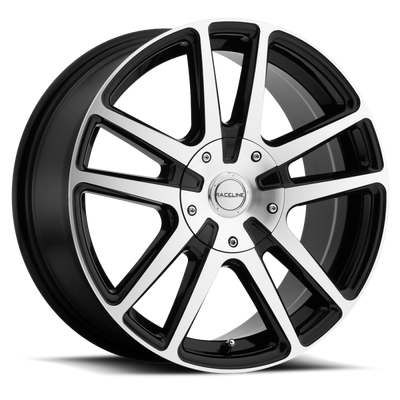 Raceline 145M Encore 17x7.5in / 5x100/5x114.3 BP / 40mm Offset / 72.62mm Bore - Black/MACH Wheel