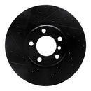 R1 12-20 BMW 340i xDrive Front & Rear Drilled & Slotted Black Brake Rotor Set