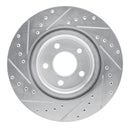 R1 07-10 Chevrolet COBALT Front Right Drilled & Slotted Silver Brake Rotor