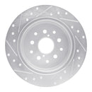 R1 98-10 Lexus GS400 Front & Rear Drilled & Slotted Silver Brake Rotor Set
