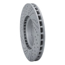 R1 14-19 Chevrolet Corvette Front Right Drilled & Slotted Geo-Carbon Rotor