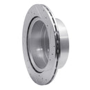 R1 03-06 Kia SORENTO Rear Left Drilled & Slotted Silver Brake Rotor