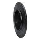 R1 00-05 Mercedes-Benz ML500 (USA/Canada) Rear Left Drilled & Slotted Black Brake Rotor
