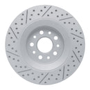 R1 17-24 Maserati Ghibli Rear Right Drilled & Slotted Geo-Carbon Rotor