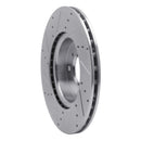 R1 04-06 Nissan Sentra Front Right Drilled & Slotted Silver Brake Rotor