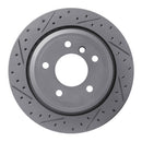 R1 96-03 BMW 530I Rear Right Drilled & Slotted Geo-Carbon Rotor