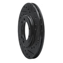 R1 92-04 Hummer H1 Front/Rear Right Drilled & Slotted Black Brake Rotor