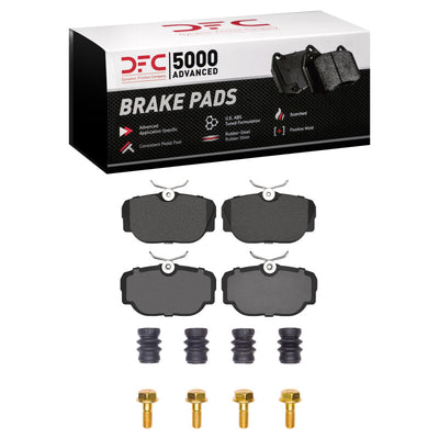 DFC 94-02 Land Rover Range Rover Rear 5000 Advanced Low Metallic Brake Pads and Hardware Kit