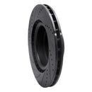 R1 06-12 Land Rover Range Rover Front Right Drilled & Slotted Black Brake Rotor