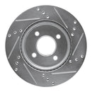 R1 12-24 Nissan Note Front Drilled & Slotted Silver Brake Rotor Set