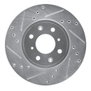 R1 15-20 Honda Fit (Mexico) Front Left Drilled & Slotted Silver Brake Rotor