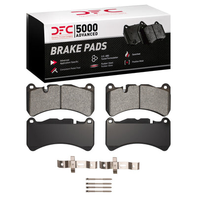 DFC 05-11 Mercedes-Benz SLK55 AMG Front 5000 Advanced Low Metallic Brake Pads and Hardware Kit