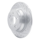 R1 03-16 Mercedes-Benz E250 Rear Drilled & Slotted Silver Brake Rotor Set