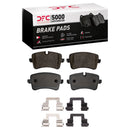 DFC 15-18 Audi A8 Quattro Rear Geospec Rotors with 5000 Advanced Brake Pads w/Hardware