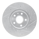 R1 10-25 Buick LaCrosse Front Drilled & Slotted Silver Brake Rotor Set