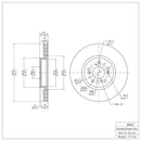 DFC 04-08 Acura TL Front Brake Rotor