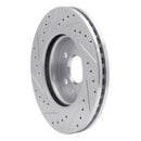 R1 11-23 Chevrolet Cruze Front Drilled & Slotted Silver Brake Rotor Set