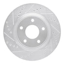R1 11-19 Nissan Sentra Front Drilled & Slotted Silver Brake Rotor Set