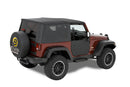 Bestop 07-18 Jeep Wrangler JK Lower Fabric Doors (Front Doors Black Diamond)