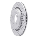 R1 07-18 Volvo S80 Rear Right Drilled & Slotted Geo-Carbon Rotor