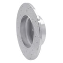 R1 00-06 BMW X5 Rear Right Drilled & Slotted Silver Brake Rotor