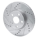R1 09-19 Pontiac Vibe Front & Rear Drilled & Slotted Silver Brake Rotor Set