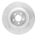 R1 15-23 Ford Mustang Front & Rear Drilled & Slotted Silver Brake Rotor Set