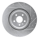 R1 12-21 Tesla X Front & Rear Drilled & Slotted Silver Brake Rotor Set