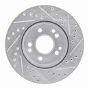 R1 86-89 Mercedes-Benz 560SL Front & Rear Drilled & Slotted Silver Brake Rotor Set