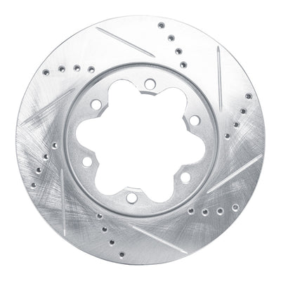 R1 2006-2019 Toyota HiAce (Mexico) Front Right Drilled & Slotted Silver Brake Rotor