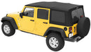 Bestop 07-09 Jeep Wrangler JK 4-Door Rep A-Top (Blk Diamond Sailcloth Tinted Windows No Door Skins)