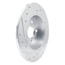 R1 19-25 Toyota Corolla (Mexico) Rear Right Drilled & Slotted Silver Brake Rotor