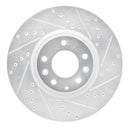R1 06-07 Mazda 6 Front Drilled & Slotted Silver Brake Rotor Set